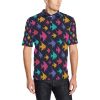 Angelfish Colorful Pattern Print Design 03 Men Polo Shirt