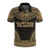 Austral Islands Polo Shirt - Polynesian Chief Gold Version - BN10