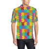 Autism Awareness Pattern Print Design 02 Men Polo Shirt