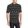Christmas Light Pattern Print Design 01 Men Polo Shirt