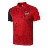 Mens France Polo Shirt Red - Black 2020/21