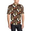 Mushroom Pattern Print Design A05 Men Polo Shirt