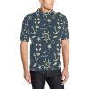 Nautical Pattern Print Design A01 Men Polo Shirt