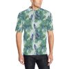 Peacock Pattern Print Design A02 Men Polo Shirt