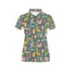 Safari Animal Cartoon Print Design Lks305 Women'S Polo Shirt