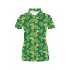 Shamrock Print Design Lks301 Women'S Polo Shirt