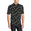 Skeleton Dance Print Men Polo Shirt