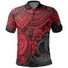 Vanuatu Polynesian Polo Shirt - Red Turtle - BN1518